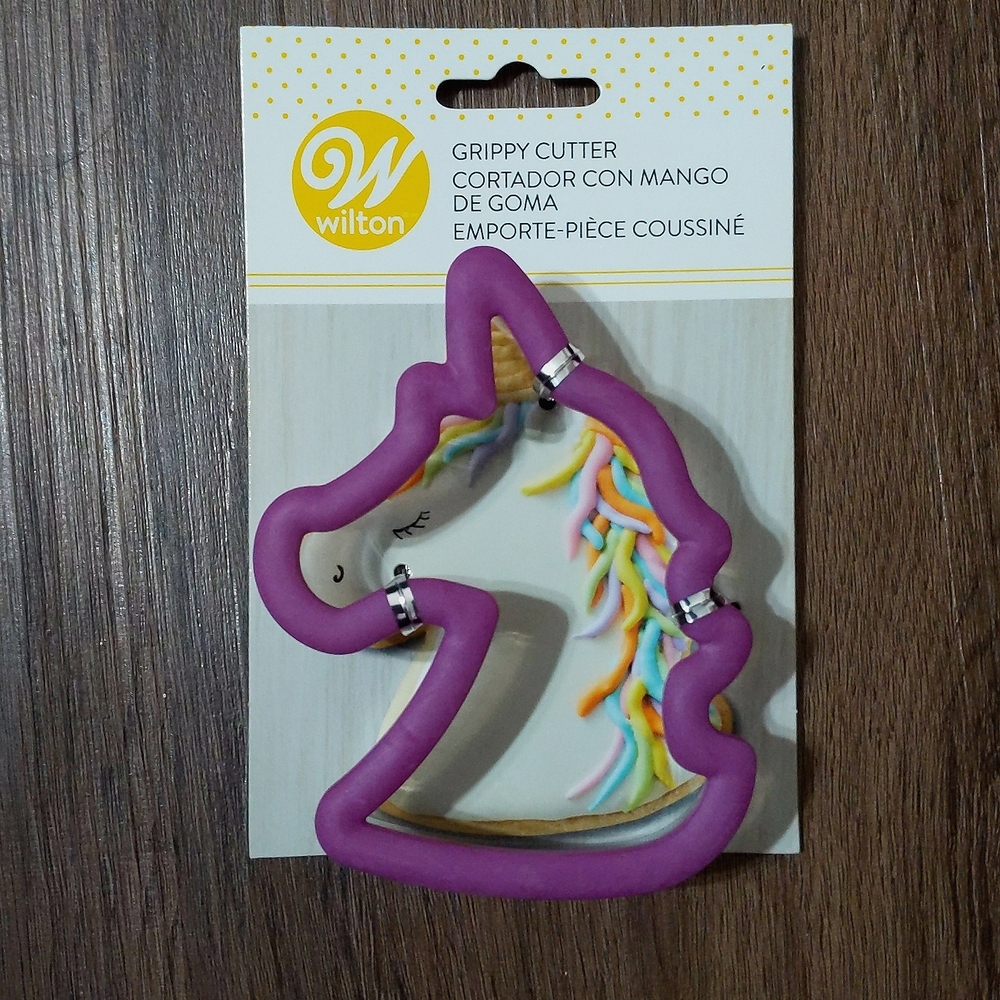 Wilton Grippy Plastic Unicorn Cookie Cutter - 3.5" W x 4.25"
